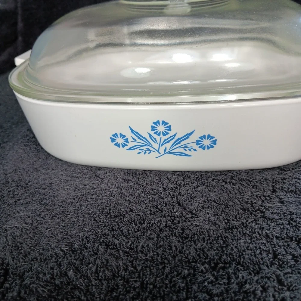 Vintage Corning Ware Blue Cornflower Casserole‎  Dish W/Lid 10in Square  NB - Picture 12 of 12